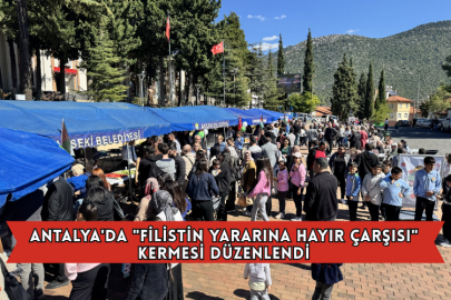 Antalya'da "filistin Yararına Hayır Çarşısı" Kermesi Düzenlendi