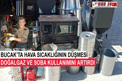 Bucak’ta Hava Sıcaklığının Düşmesi Doğalgaz Ve Soba Kullanımını Artırdı