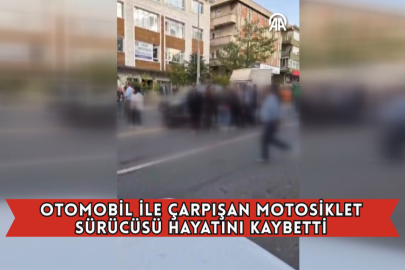 Otomobil İle Çarpışan Motosiklet Sürücüsü Hayatını Kaybetti