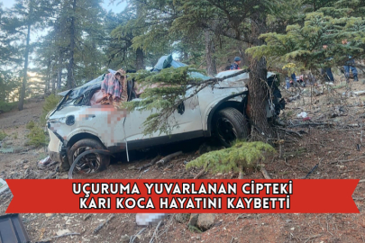 Uçuruma Yuvarlanan Cipteki Karı Koca Hayatını Kaybetti