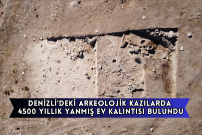 Denizli'deki Arkeolojik Kazılarda 4500 Yıllık Yanmış Ev Kalıntısı Bulundu
