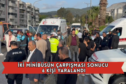 İki Minibüsün Çarpışması Sonucu 6 Kişi Yaralandı