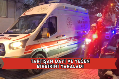 Tartışan Dayı ve Yeğen Birbirini Yaraladı