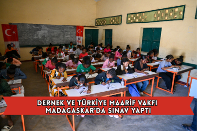 Dernek Ve Türkiye Maarif Vakfı Madagaskar'da Sınav Yaptı