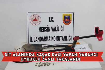Sit Alanında Kaçak Kazı Yapan Yabancı Uyruklu Zanlı Yakalandı
