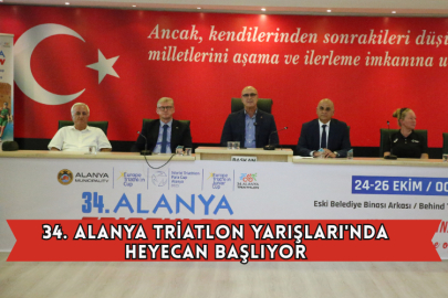 34. Alanya Triatlon Yarışları'nda Heyecan Başlıyor