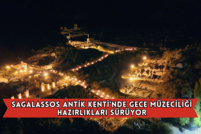 Sagalassos Antik Kenti'nde Gece Müzeciliği Hazırlıkları Sürüyor