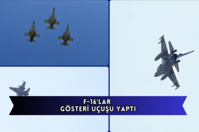 Fethiye'de F-16'lar Gösteri Uçuşu Yaptı
