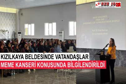 Kızılkaya Beldesinde Vatandaşlar Meme Kanseri Konusunda Bilgilendirildi