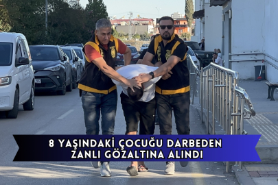 8 Yaşındaki Çocuğu Darbeden Zanlı Gözaltına Alındı