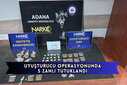 Uyuşturucu Operasyonunda 5 Zanlı Tutuklandı