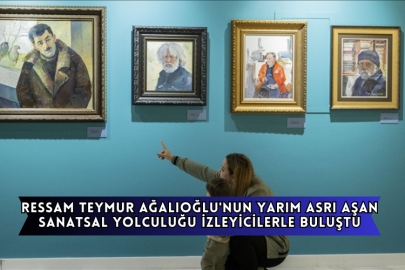 Ressam Teymur Ağalıoğlu'nun Yarım Asrı Aşan Sanatsal Yolculuğu İzleyicilerle Buluştu