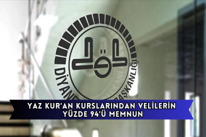 Yaz Kur'an Kurslarından Velilerin Yüzde 94'ü Memnun
