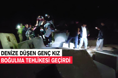 Denize Düşen Genç Kız Boğulma Tehlikesi Geçirdi