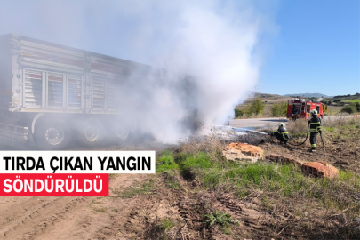 Tırda Çıkan Yangın Söndürüldü