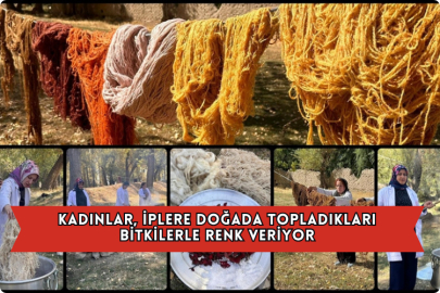 Kadınlar, İplere Doğada Topladıkları Bitkilerle Renk Veriyor