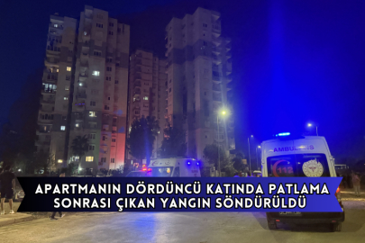 Apartmanın Dördüncü Katında Patlama Sonrası Çıkan Yangın Söndürüldü
