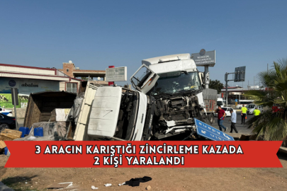 3 Aracın Karıştığı Zincirleme Kazada 2 Kişi Yaralandı