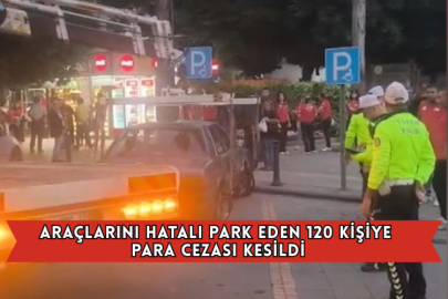 Araçlarını Hatalı Park Eden 120 Kişiye Para Cezası Kesildi