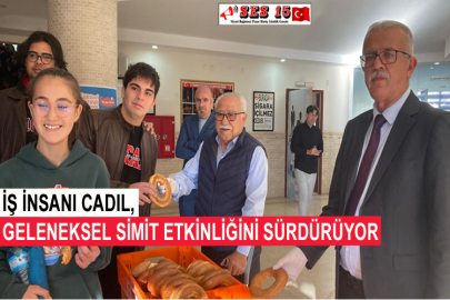 İş İnsanı Cadıl, Geleneksel Simit Etkinliğini Sürdürüyor