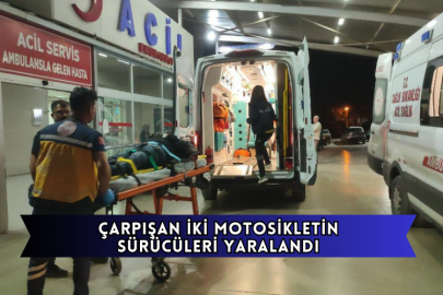 Çarpışan İki Motosikletin Sürücüleri Yaralandı