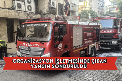 Organizasyon İşletmesinde Çıkan Yangın Söndürüldü