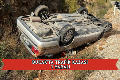 Bucak'ta Trafik Kazası 1 Yaralı