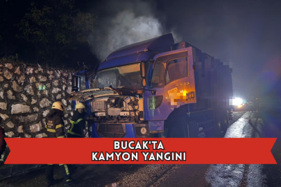 Bucak'ta Kamyon Yangını