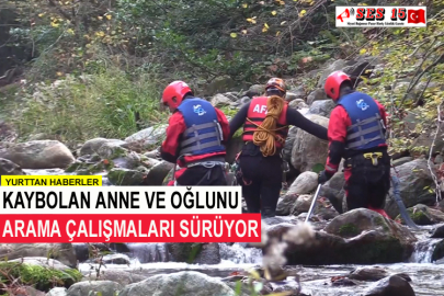 Kaybolan Anne Ve Oğlunu Arama Çalışmaları Sürüyor 