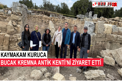 Kaymakam Kuruca Bucak Kremna Antik Kenti’ni Ziyaret Etti