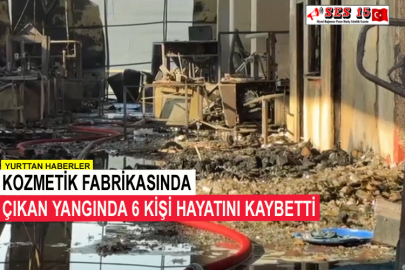 Kozmetik Fabrikasında Çıkan Yangında 6 Kişi Hayatını Kaybetti