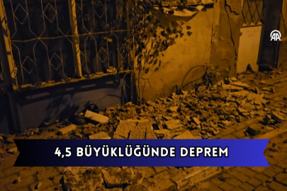 4,5 Büyüklüğünde Deprem