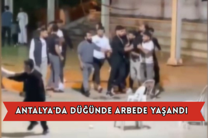 Antalya'da Düğünde Arbede Yaşandı