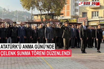 Atatürk’ü Anma Günü’nde Çelenk Sunma Töreni Düzenlendi
