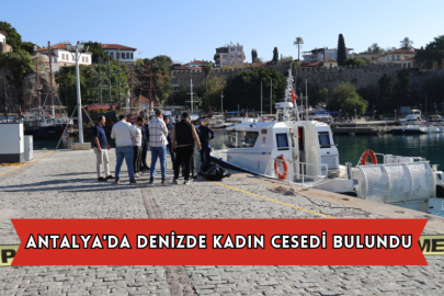 Antalya'da denizde kadın cesedi bulundu