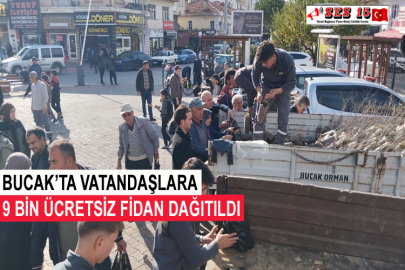 Bucak’ta Vatandaşlara 9 Bin Ücretsiz Fidan Dağıtıldı
