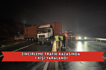 Zincirleme Trafik Kazasında 1 Kişi Yaralandı