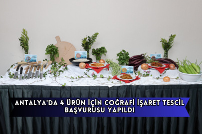Antalya'da 4 Ürün İçin Coğrafi İşaret Tescil Başvurusu Yapıldı