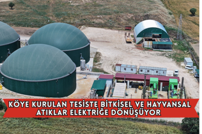 Köye Kurulan Tesiste Bitkisel Ve Hayvansal Atıklar Elektriğe Dönüşüyor