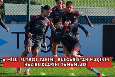 A Milli Futbol Takımı, Bulgaristan Maçının Hazırlıklarını Tamamladı
