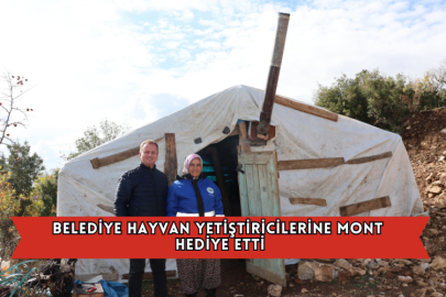 Belediye Hayvan Yetiştiricilerine Mont Hediye Etti