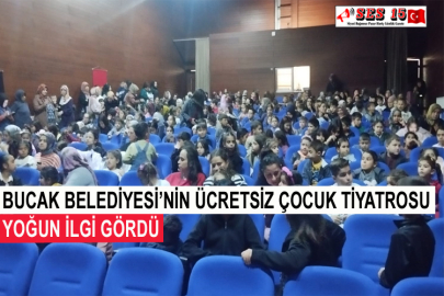 Bucak Belediyesi’nin Ücretsiz Çocuk Tiyatrosu Yoğun İlgi Gördü