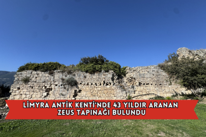 Limyra Antik Kenti'nde 43 Yıldır Aranan Zeus Tapınağı Bulundu
