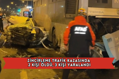 Zincirleme Trafik Kazasında 2 Kişi Öldü, 3 Kişi Yaralandı