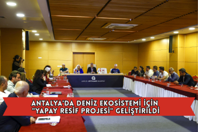 Antalya'da Deniz Ekosistemi İçin "Yapay Resif Projesi" Geliştirildi