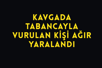 Kavgada Tabancayla Vurulan Kişi Ağır Yaralandı