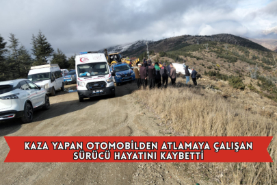 Kaza Yapan Otomobilden Atlamaya Çalışan Sürücü Öldü