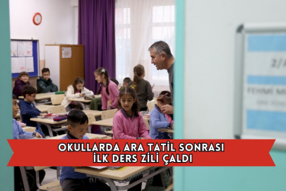 Okullarda Ara Tatil Sonrası İlk Ders Zili Çaldı