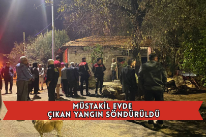 Serik'te Müstakil Evde Çıkan Yangın Söndürüldü