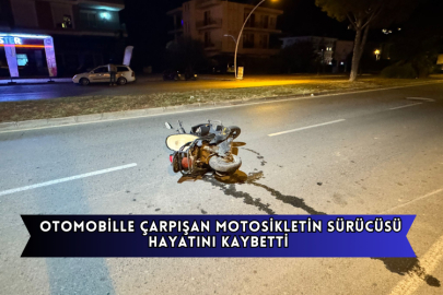 Otomobille Çarpışan Motosikletin Sürücüsü Hayatını Kaybetti